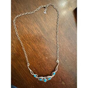 Carolyn Pollack American West 2.04 Sleeping Beauty Turquoise Necklace CR 925 AW